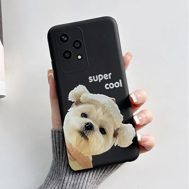 For Honor 200 Lite Case 2024 Cute Cat Cartoon Puppy Dog Bumper Silicone Soft TPU Cover For Honor 200 Lite 200Lite 5G Phone Cases