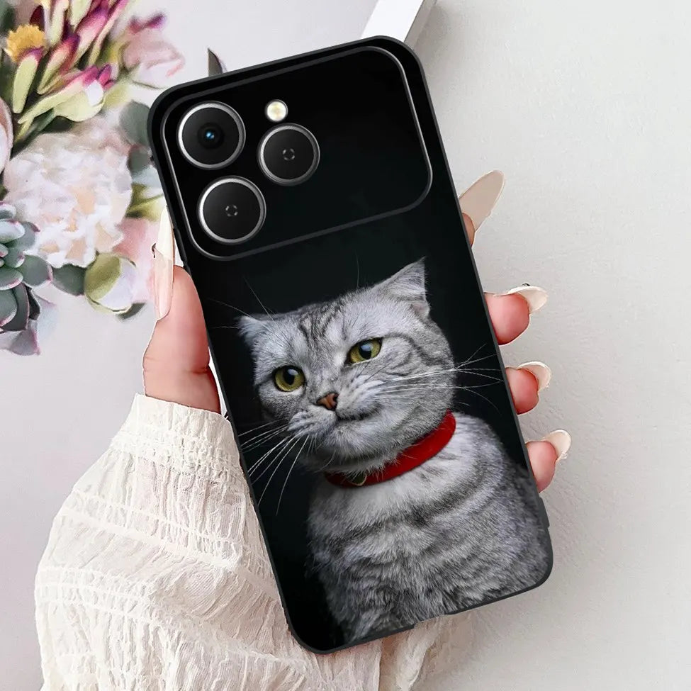 For Tecno Spark 40 Cover Case Luxury Fashion Butterfly Love Cute Cool Painted Back Cover For Techno Spark 40 Phone Case Silicone