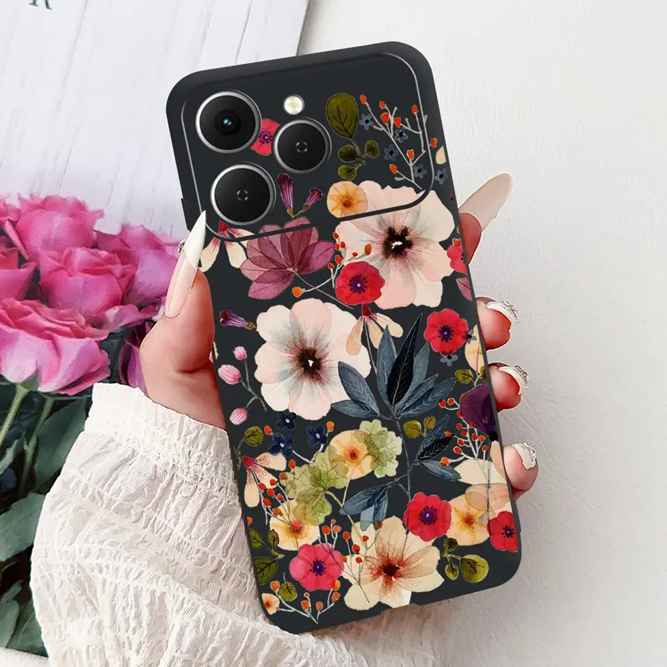 For Tecno Spark 40 Cover Case Luxury Fashion Butterfly Love Cute Cool Painted Back Cover For Techno Spark 40 Phone Case Silicone