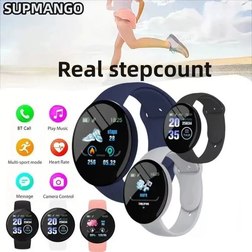 2025New Smartwatch Circular Color Screen With Multiple Sports Modes Call Information Reminder Photo Taking Music Bracelet