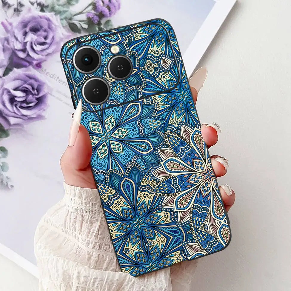 For Tecno Spark 40 Cover Case Luxury Fashion Butterfly Love Cute Cool Painted Back Cover For Techno Spark 40 Phone Case Silicone