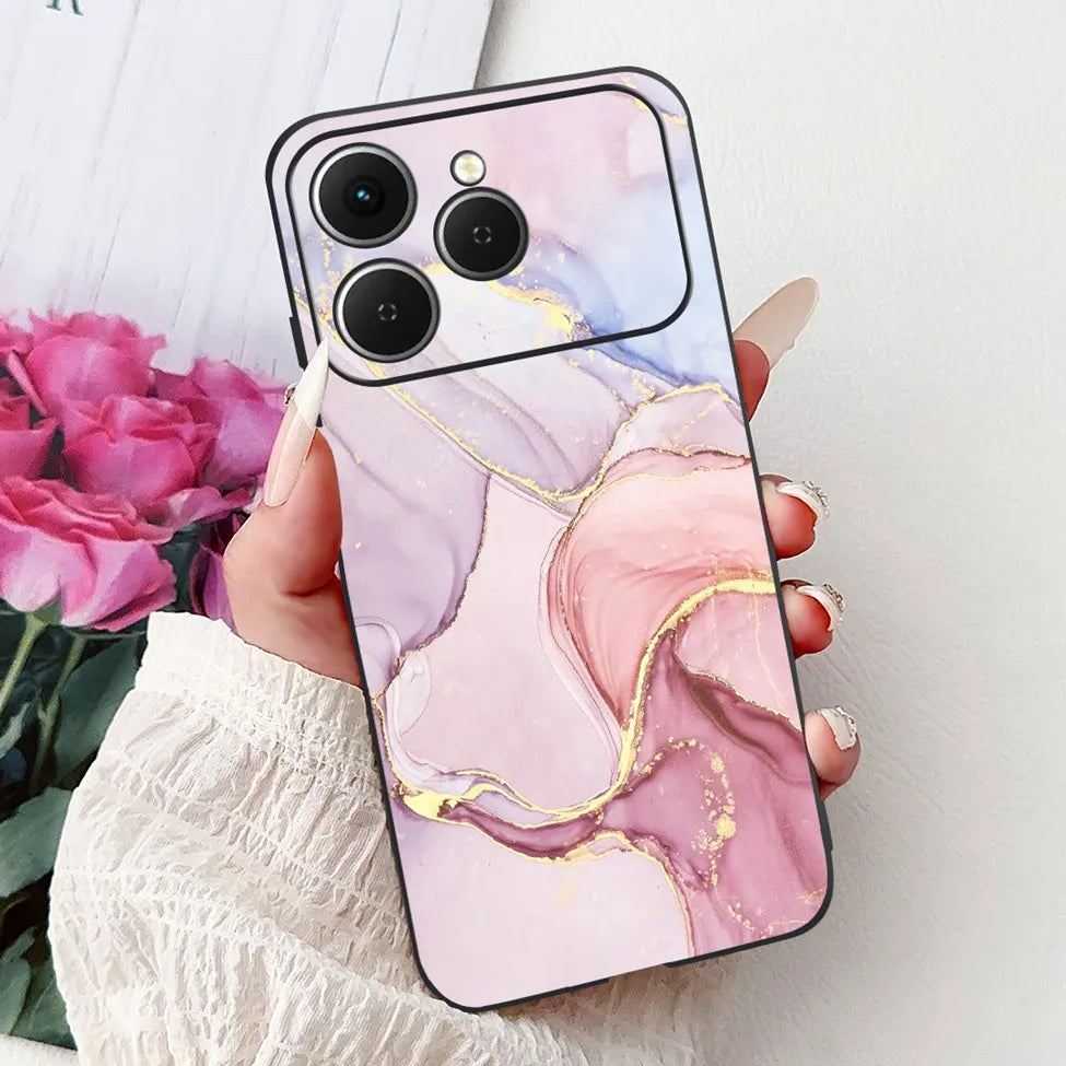 For Tecno Spark 40 Cover Case Luxury Fashion Butterfly Love Cute Cool Painted Back Cover For Techno Spark 40 Phone Case Silicone