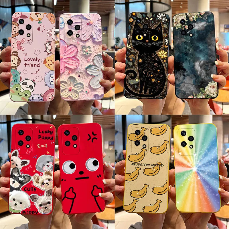 For Honor 200 Lite Case 2024 Cute Cat Cartoon Puppy Dog Bumper Silicone Soft TPU Cover For Honor 200 Lite 200Lite 5G Phone Cases