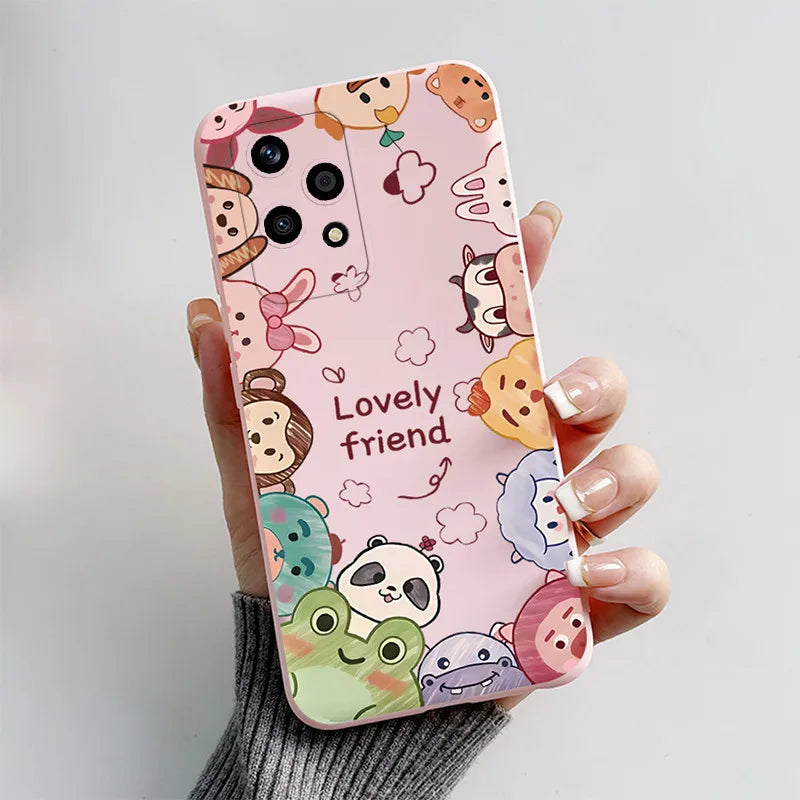 For Honor 200 Lite Case 2024 Cute Cat Cartoon Puppy Dog Bumper Silicone Soft TPU Cover For Honor 200 Lite 200Lite 5G Phone Cases