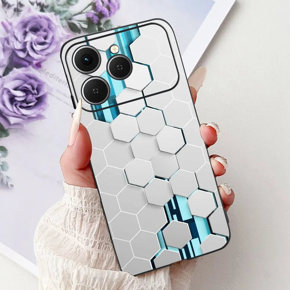 For Tecno Spark 40 Cover Case Luxury Fashion Butterfly Love Cute Cool Painted Back Cover For Techno Spark 40 Phone Case Silicone