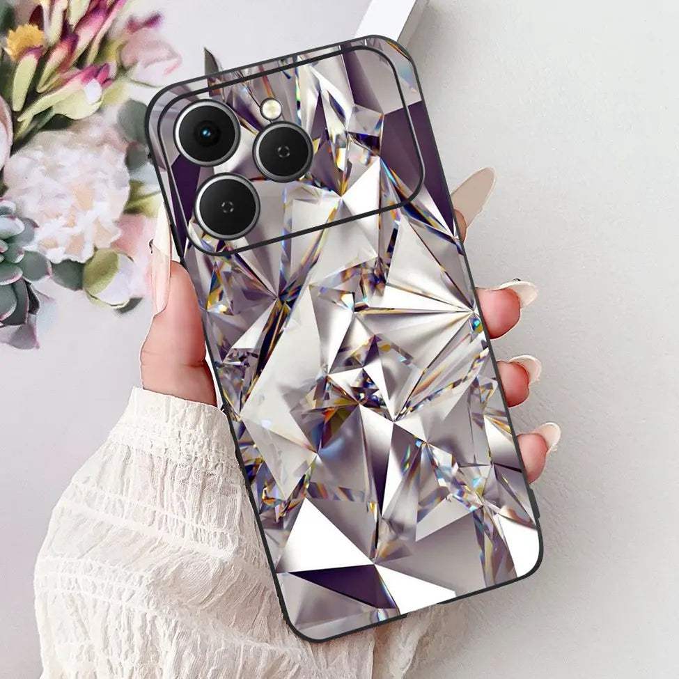 For Tecno Spark 40 Cover Case Luxury Fashion Butterfly Love Cute Cool Painted Back Cover For Techno Spark 40 Phone Case Silicone