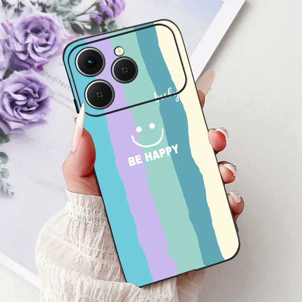 For Tecno Spark 40 Cover Case Luxury Fashion Butterfly Love Cute Cool Painted Back Cover For Techno Spark 40 Phone Case Silicone