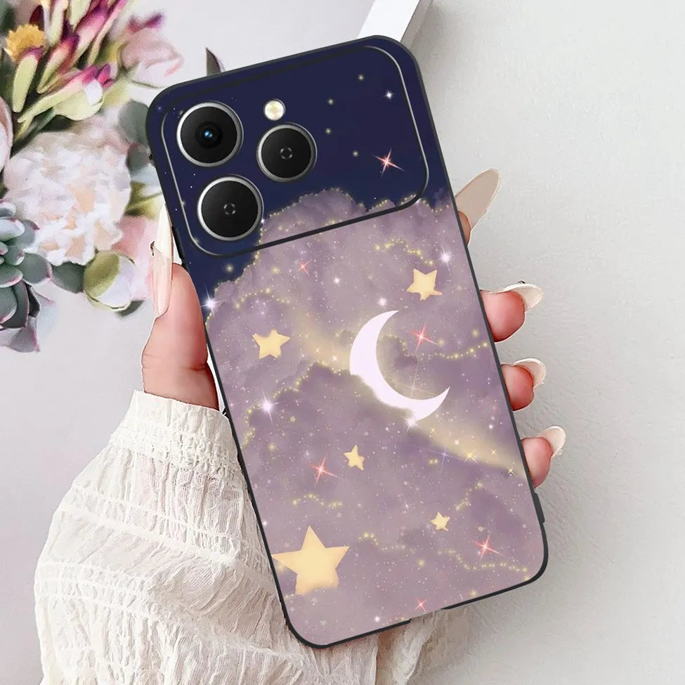 For Tecno Spark 40 Cover Case Luxury Fashion Butterfly Love Cute Cool Painted Back Cover For Techno Spark 40 Phone Case Silicone