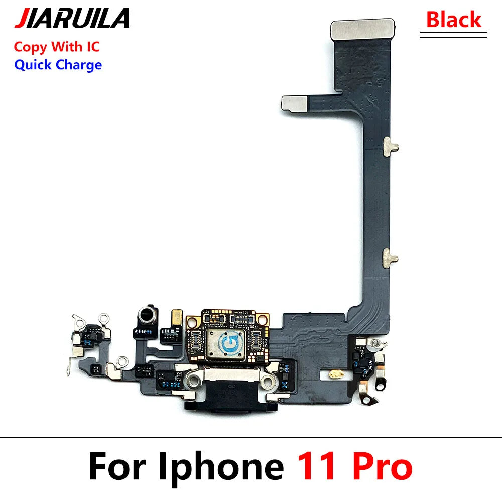 Charging Flex For Iphone 11 Pro / For IPhone 11 Pro Max USB Charger Port Dock Connector Plug With IC Board Ribbon Cable Replace