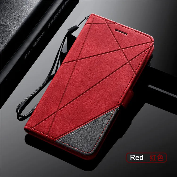 Leather Case For iPhone 16 Pro 15 14 Plus 13 12 Mini 11 Pro Max XS XR 7 8 Plus Magnetic Wallet Flip Card Holder Stand Bag Cover