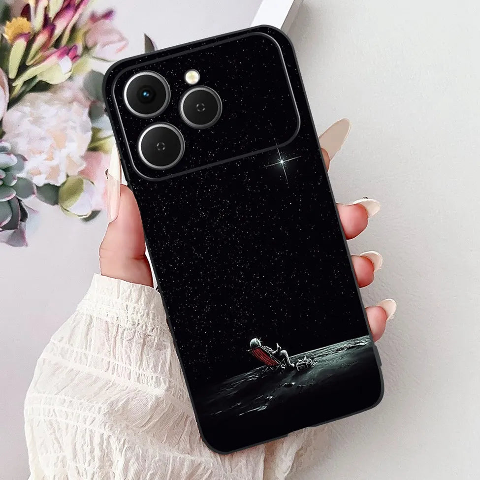 For Tecno Spark 40 Cover Case Luxury Fashion Butterfly Love Cute Cool Painted Back Cover For Techno Spark 40 Phone Case Silicone