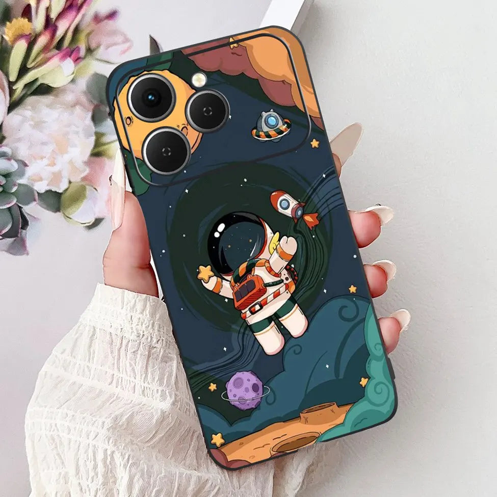 For Tecno Spark 40 Cover Case Luxury Fashion Butterfly Love Cute Cool Painted Back Cover For Techno Spark 40 Phone Case Silicone