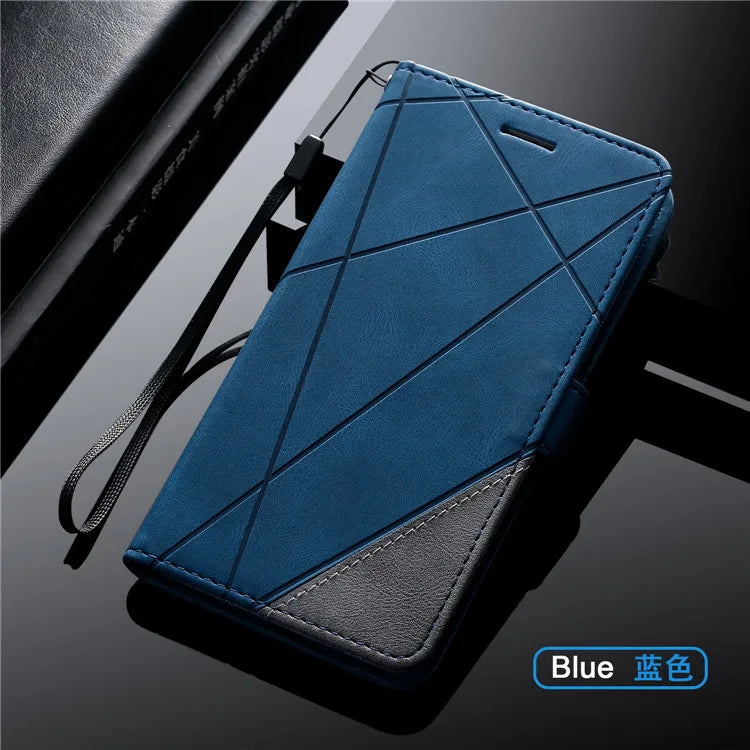 Leather Case For iPhone 16 Pro 15 14 Plus 13 12 Mini 11 Pro Max XS XR 7 8 Plus Magnetic Wallet Flip Card Holder Stand Bag Cover